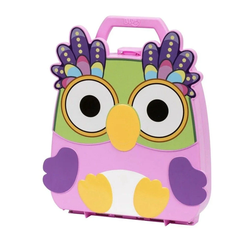 Chattermax Figure Case, Includes Bluey, Bingo, Muffin and Chattermax ~ NEW